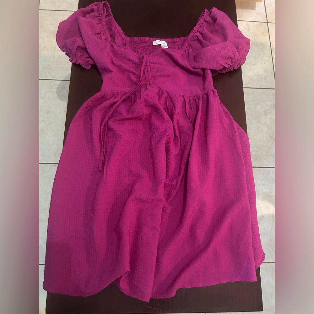 Elegant Magenta Mini Dress
